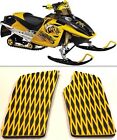03-07-blk-yel Sk 03-07-blk-yel-d-14.5mm Sledtred Snowmobile Console Knee Pads Rev Xrs Mxz