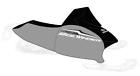 Sma-8ly30-00-00 Yamaha Sidewinder Deluxe Cover Black