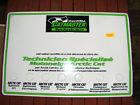 Snowmobile Artic Metal 36 Cat Catmaster Tech Dealer 24 Sign Vintage "