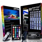 Snowmobile Led -color Kit Strips Lighting 10pcs Neon Glow Body Light
