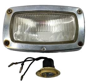 Stanley 001-0760 Used Vintage Snowmobile Headlight Lamp Unit And Rim