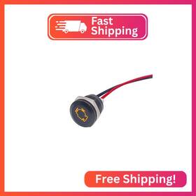 Taiss Caf-010-fdj-y Led Indicator Pilot Dash Light Check Engine Yellow 1/2 Inch 12mm 12v Me