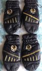 Vintage Snowmobile Two Mittens Leather Pair Ski-doo