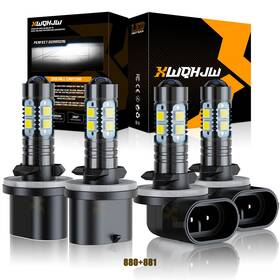 3013-880 Xwqhjw 881 For Arctic Cat Crossfire 1000 600 700 4x Led Headlight Combo Bulbs High Low Beam