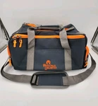 Whitetails Unlimited Bag Gray & Orange Canvas Small Duffle Tool Unused. Fixed Price $39.98.
