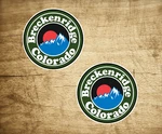 (2) Skiing Breckenridge Colorado Stickers 2" Hiking. Fixed Price $5.29.
