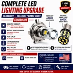 Led Headlight + Taillight Brake For Yamaha 8V0-84314-10-00 & 1A2-84714-50-00. Fixed Price $20.99.
