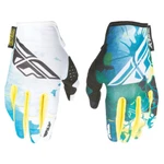 Fly Racing Kinetic Teal/yellow Mx Off Road Motocross Glove Women's Sizes Xs - 2X. Fixed Price $14.99.