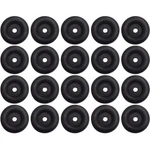 20 2.5" Black Rubber Bumpers With Center Hole For Cargo Trailer Door Ramp Guard. Fixed Price $38.99.