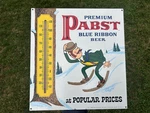 Pabst Blue Ribbon Pbr Ski Thermometer Sign. Fixed Price $550.00.