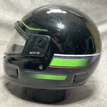 Vintage Arctic Cat Snowmobile Helmet Mens Xxxl Black Green Purple Face Shield. Fixed Price $44.98.
