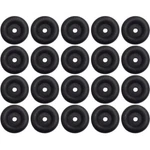 20 2.5" Black Rubber Bumpers With Center Hole For Cargo Trailer Door Ramp Guard. Fixed Price $38.99.