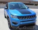 Center Hood 3M Vinyl Graphics Decals Stripes For 2017-2025 Jeep Compass Bearing. Fixed Price $123.20.