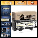 12" 300W Led Light Bar Triple Row Flood Spot Combo, 30000LM Off-road Truck Boa. Fixed Price $48.99.