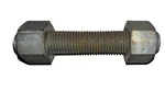 Lot Of B7 Stud Bolts 1-1/8 X 6-1/2 W/ 2H Nuts Galvanized Finish Nos. Fixed Price $49.99.