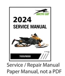 Arctic Cat 2024 4-STROKE 7000 9000 Zr Pantera Riot Service Manual On Paper. Fixed Price $48.95.
