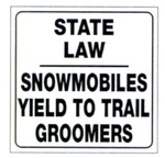 Voss Signs 494SLG White Plastic Reflective 12" Snowmobiles Yield. Fixed Price $15.27.