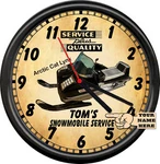 72 73 Personalized Snowmobile Racing Arctic Cat Lynx Retro Sign Wall Clock. Fixed Price $26.95.