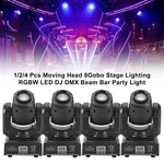 1/2/4PCS Moving Head 8GOBO Stage Lighting Rgbw Led Dj Dmx Beam Bar Party. Fixed Price $339.71.