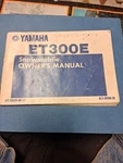 Yamaha ET300E Snowmobile Owners Manual. Fixed Price $19.00.