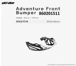 Ski-doo Oem Rev GEN4 (narrow) Adventure Front Bumper, Black/white- 860201511. Fixed Price $299.99.