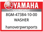 Yamaha Oem Part 8GM-47384-10-00 Washer. Fixed Price $11.49.
