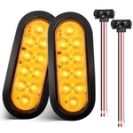Oyviny 6 Inch 10 Leds Oval Amber Trailer Tail Lights W/light Wiring. Fixed Price $27.97.