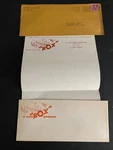 1960 Cloud Rox (chicigo Cubs Minor League) Original Stationary & Envelopes. Fixed Price $28.40.