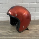 Vintage Red Metal Flake Motorcycle Helmet Lear Siegler Bon Aire BA-71. Fixed Price $49.99.