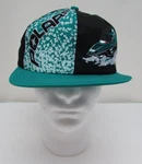Vtg. Polaris Blk/teal Trail Snowmobile Snapback Cap Hat One Size. Fixed Price $12.98.