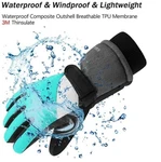 Ski Gloves,winter Waterproof Snowboard 3M Thinsulate Warm Touchscreen Finge. Fixed Price $12.99.