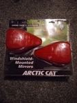 Oem Arctic Cat Windshield Mirrors Red 2639-165. Fixed Price $49.99.