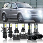For Kia Sorento 2007-2009 6PCS Led Headlight High/low Beam + Fog Bulbs. Fixed Price $34.99.