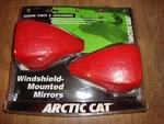 New Arctic Cat Red Oem Windshield Mounted Mirrors 2639-165. Fixed Price $32.99.