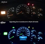 6X Ice Blue W5W T10 PC195 PC194 PC168 Led Light Gauge Cluster Dash Dome. Fixed Price $11.98.
