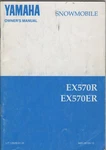 1991 Yamaha Snowmobile EX570R/EX570ER Owners Manual. Fixed Price $32.99.