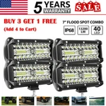 7"INCH Led 2400W Work Light Bar Flood Spot Combo Fog Lamp Offroad Driving Truck. Fixed Price $9.79.