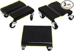 3 Pcs Snowmobile Dolly Set Anti-slip With Caster Wheels 1500 Lbs Moving Rollers. Fixed Price $53.90.