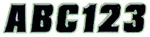Hardline BLKKI500 2" Letter & Number Kit Black / Green. Fixed Price $19.75.