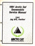 Genuine Arctic Cat Owner's Service/repair Manual 1991 Lynx Jag Afs Panther. Fixed Price $15.19.