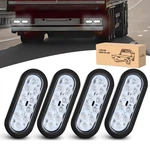 Gooacc 6INCH Oval Trailer Tail 4PCS 10LED White Reverse Back Up Lights .... Fixed Price $42.99.