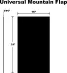 Proven Design Products Universal Snow Flap For Mountain Sleds. Fixed Price $52.25.