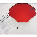 Ski-doo New Oem Low Fixed 12" Windshield Red Chrome 860200473 Rev-xp. Fixed Price $46.36.
