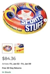 Snow Tube Single Rider Durable 48-INCH Sportstuff Amerisport- New Without Box. Fixed Price $19.94.