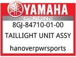 Yamaha Oem Part 8GJ-84710-01-00 Taillight Unit Assy. Fixed Price $321.99.