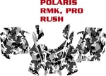 Snowmobile Wrap Polaris Rush, Pro, Rmk Decal 12-15 Camo Basic. Fixed Price $200.00.
