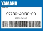 Yamaha Genuine Screw, Tapping 97780-40130-00. Fixed Price $11.24.