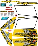 Ski Doo Snowmobile Wrap Rev Mxz 440 Lc, 06 Yellow Sides Only Decal Kit. Fixed Price $150.00.