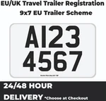 Premium Caravan Registration Plates Uk & Europe. Fixed Price $30.55.