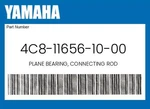 Yamaha Genuine Plane Bearing, Connecting Rod 4C8-11656-10-00. Fixed Price $23.13.